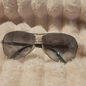 Prada Silver Jeweled Aviators